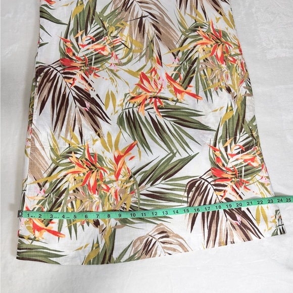 J. Jill Green and Orange V-Neck Sleeveless Mini Sundress - Picture 9 of 12